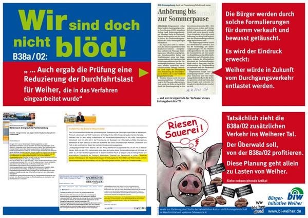 Wir sind doch nicht blöd